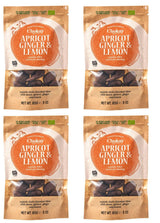 Ensemble de 4 bouchées biologiques - Amandes à la cannelle/Amandes à la cannelle dans du chocolat noir belge/Sans sucre ajouté, sans édulcorants/VEGAN & FAIR COMMERCE / 4 x 85g
