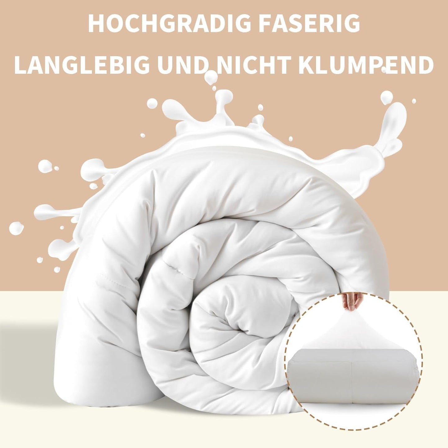 Good Nite Couette Toutes Saisons Couette 155X220 Cm Couette 4 Saisons Couette Microfibre Couette Quatre Saisons Blanc (155X220 Cm) Couettes et Couettes Naty Shop