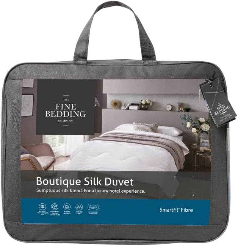 Boutique Couette en soie, literie de luxe, lavable en machine (13,5 Tog, double) Naty Shop Couettes et couettes