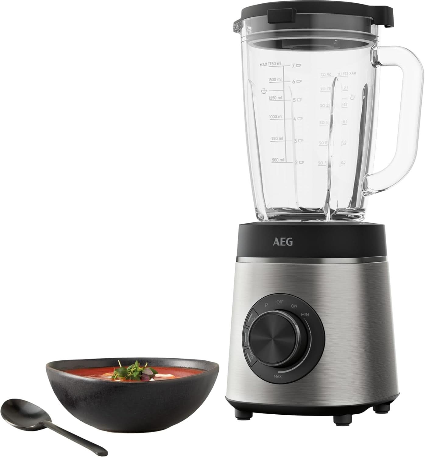 AEG TB6-1-6S MIXEUR SUR SOCLE / Contrôle de vitesse 3 Programmes Smoothie ICE Fonction Cuisine Naty Shop