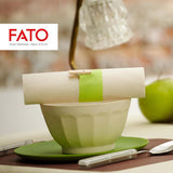 Fato - Serviettes en papier jetables naturelles à 4 plis, respectueuses de l'environnement, paquet de 40, taille 38 x 38, 2 épaisseurs, papier 100 % recyclé