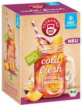 Teekanne Cold & Fresh BIO 4Er Mix - Avec les nouvelles variétés citron-menthe, pêche-maracuja, orange-romarin, pamplemousse-menthe-gingembre (4 X 45G)