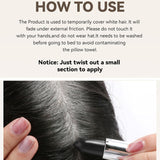 Bâton de Couleur de Cheveux Coloration de Cheveux Temporaire Rouge à Lèvres Teinture pour Cheveux, Rouge à Lèvres Temporaire Teinture pour Cheveux Couleur Blanche Couverture de Cheveux Bâton de Maquillage DIY Teinture pour Cheveux Noir Brun Coloration pour Cheveux Naty Shop