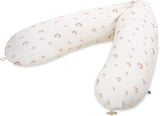 Julius Zöllner Coussin d'allaitement bio 190 cm, garnissage 42 litres de microbilles Eps, fabriqué en Allemagne Accessoires Alimentation et Allaitement Bébé Naty Shop Rainbow