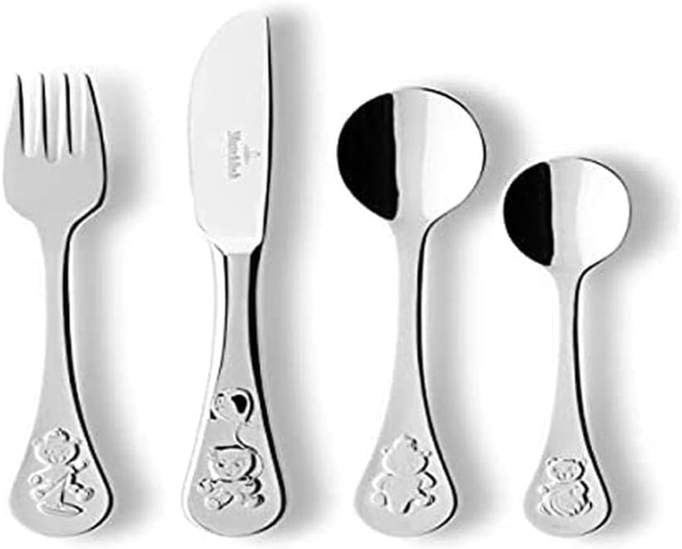 Villeroy Et Boch Ménagère enfant Teddy 4 pièces, acier inoxydable 18/10 Cuisine Naty Shop
