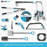 Kit de tuyaux d'arrosage Cellfast Ideal, robuste, flexible, 4 brins, arroseur, résistant aux UV et aux algues, technologie Reach, 27 bar, -20/+60° courte durée, 1/2", 20 m