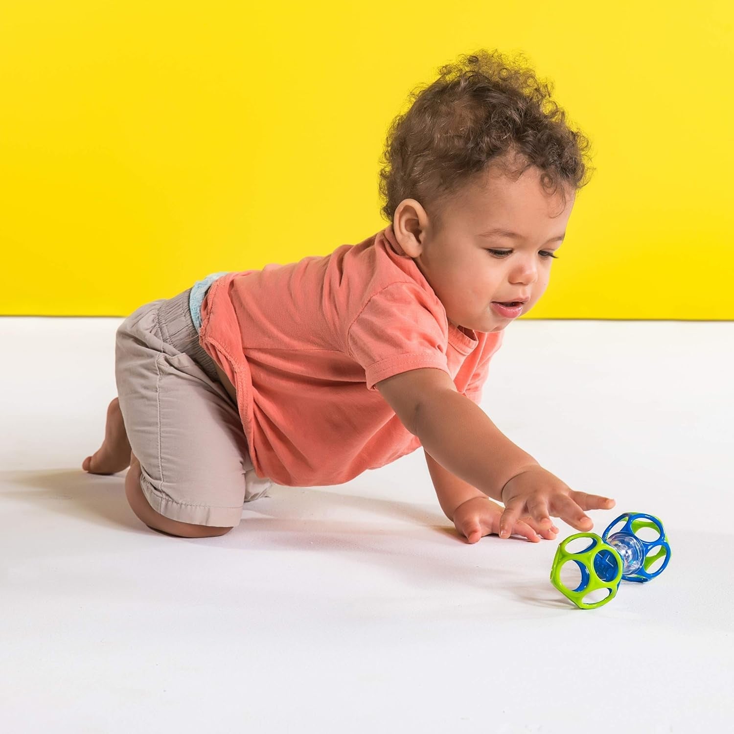 Fehn Jouet d'activité Poulpe - Jouet de motricité pour bébé pour poussettes et démarrages brillants, Oball, Jouet hochet avec balles d'appui pour la marche, Jouet interactif pour bébé Bebe Toys Naty Shop