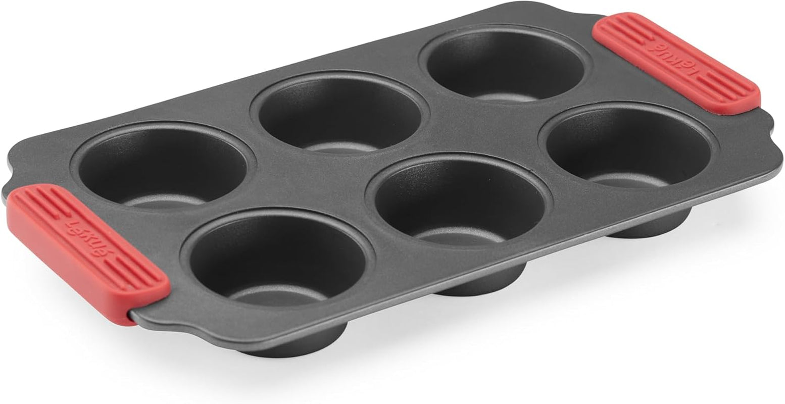 Lékué Muffin-Backform, Antihaftbeschichte, Metall, 6 Mulden Moules et plaques à pâtisserie Naty Shop Muffins