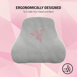 Coussin de tête Razer - Coussin de nuque et de tête pour chaises de jeu (conception ergonomique, mousse à mémoire de forme, housse en velours noir doux) Quartz Naty Shop Oreillers standard