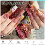 NAILGIL Vernis à ongles en gel solide, colle à ongles en gel solide, sculpture d'art d'ongle 3D avec ensemble d'outils, salon de bricolage à domicile, transparent 15G