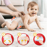 Pampers (ancienne version), culottes, taille 4, 9 kg-15 kg, paquet de trois (1 x 88 couches)