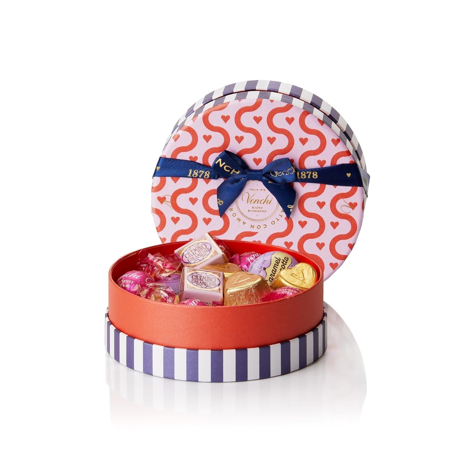 Venchi - Boîte de 9 Chocolats Assortis, 175g, Sans Gluten, Sans Colorants ni Conservateurs Artificiels, Idée Cadeau Saint Valentin