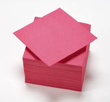 - Serviettes en papier Tex Touch - Coloris rose - Serviettes certifiées Fsc® - Recyclables et biodégradables - Paquet de 50 serviettes roses format 24 X 24 Cm