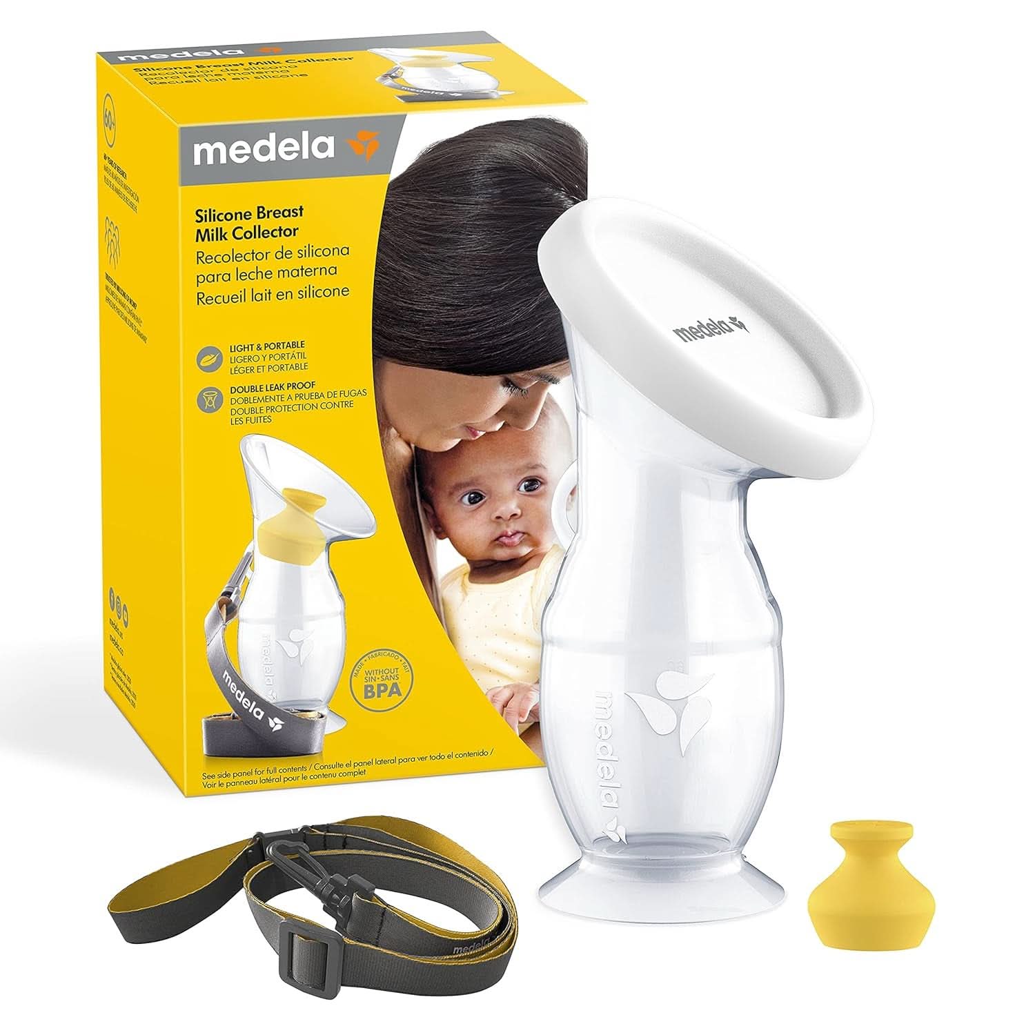 Medela Récupérateur de lait maternel en silicone Accessoires Alimentation et Allaitement Bebe Naty Shop Silikon Handmilchpumpe