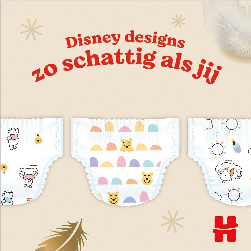 Couches pour bébé Huggies Extra Care, taille 2 (3-6 kg), super absorbantes, design Disney, paquet en vrac, 160