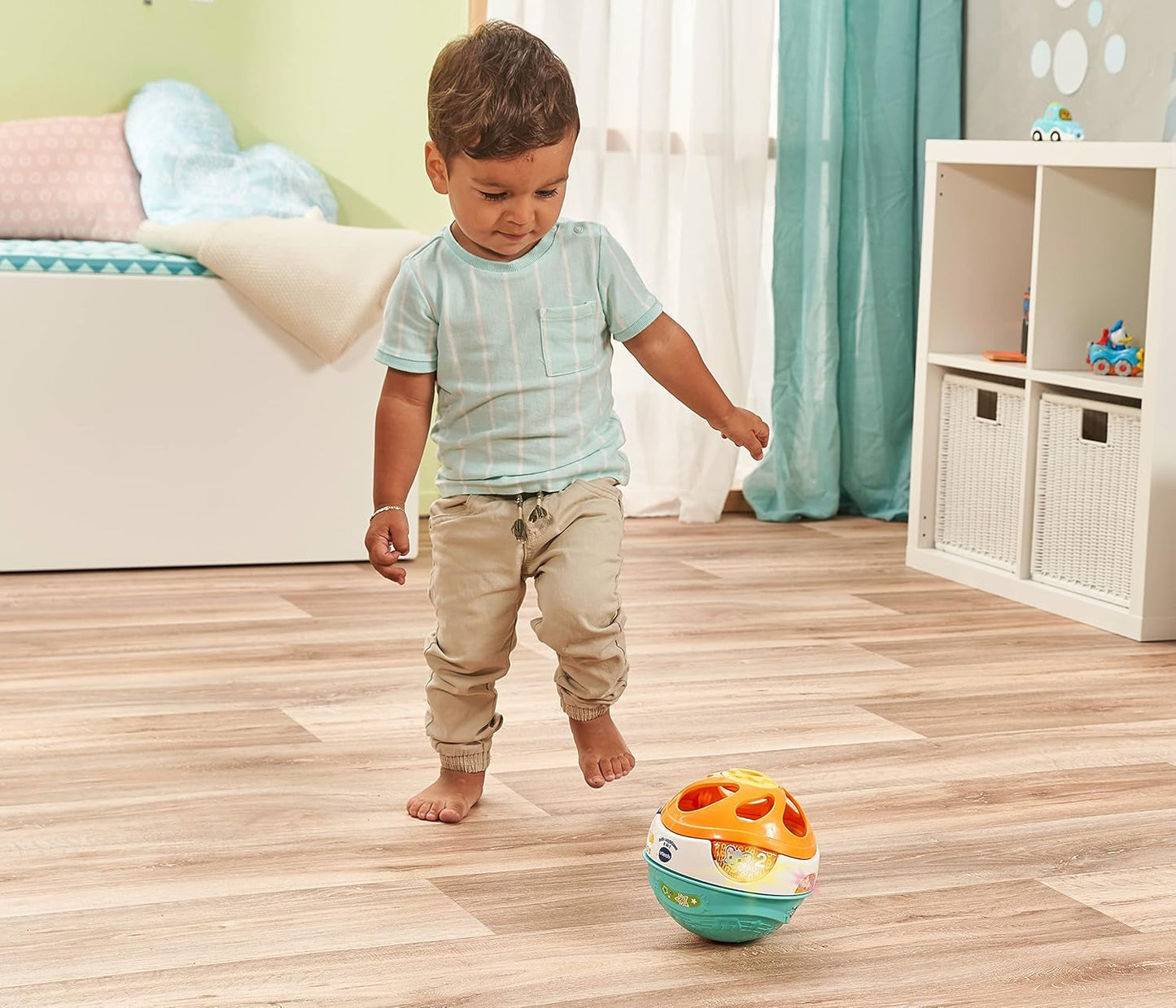 Vtech bébé 3-en-1 boule de musique magique musique auto-motrice jouant un jouet interactif pour les enfants de 9 à 36 mois jouets colorés pour bébé Naty Shop