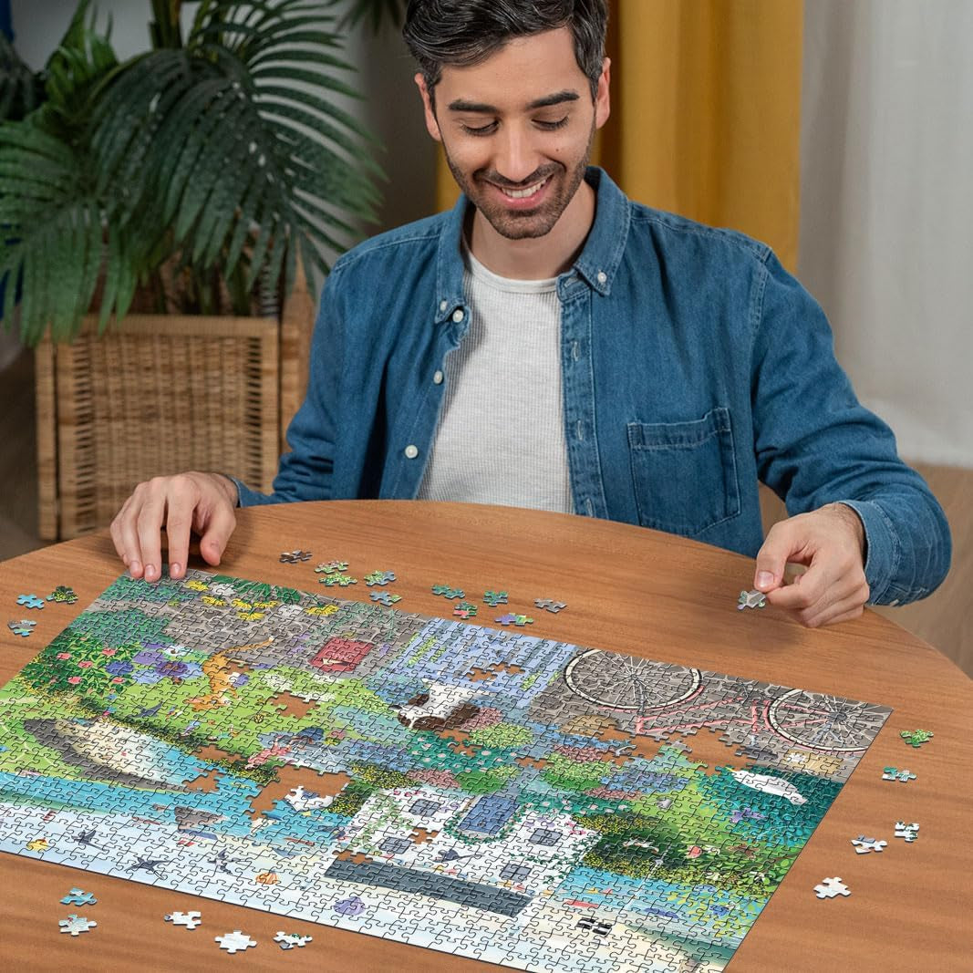 Ravensburger Puzzle 12001104 - Coastal Cottage - puzzle 1000 pièces pour adultes et enfants de plus de 14 ans Puzzle Naty Shop