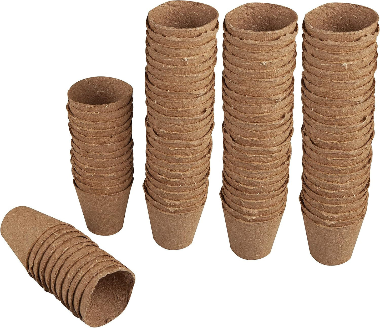 Pots de semis Windhager, 48 ​​pièces, diamètre 8 cm, marron, sans tourbe, 04343