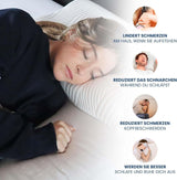 Valentia Oreiller médical de soutien du cou en mousse à mémoire de forme Oreiller orthopédique pour douleurs cervicales Oreiller cervical en mousse à mémoire de forme Housse ultra douce et lavable Oreillers orthopédiques cervicaux Naty Shop