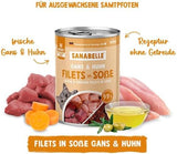 Sanabelle Gourmet Nourriture humide en pot avec oie et poulet | 6x380g | 2,28 kg