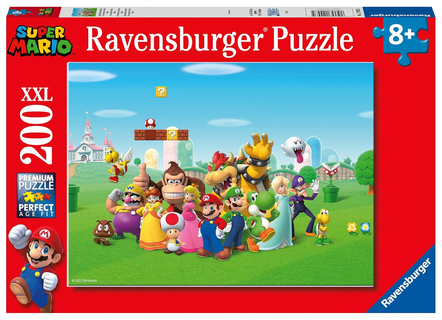 Puzzle pour enfants 100 pièces XXL - Nintendo Super Mario Fun Puzzle Naty Shop Single Ludique, adapté aux enfants