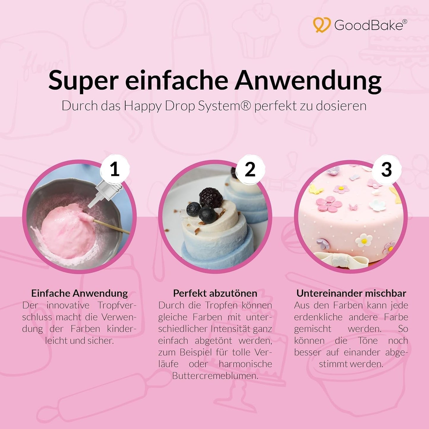 Colorant alimentaire Goodbake Pastel Sand Beige (11 ml) - Colorant alimentaire à haute dose - Pour colorer les gâteaux, fondants, crème au beurre, macarons, boissons, slime et bien d'autres articles. 100% végétalien
