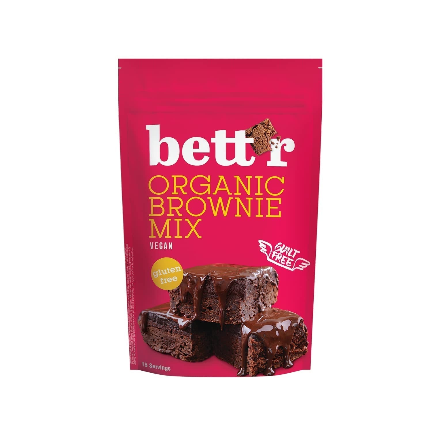 Bettr Organic Brownie Mix - Brownies bio, végétaliens et sans gluten avec Kakaogeschmack riche - 400 G - 15 Portionen Naty Shop Default Title