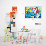 Lisciani - Puzzle DISNEY Ariel - Recréez et coloriez les scènes de vos boîtes préférées - à partir de 7 ans - GRAND PUZZLE de 250 pièces - Favorise la dextérité Puzzle Naty Shop