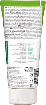 WELEDA Gel Douche Rafraîchissant Bio Vegan, gel douche mixte, goût citron/orange, 200 ml Naty Shop