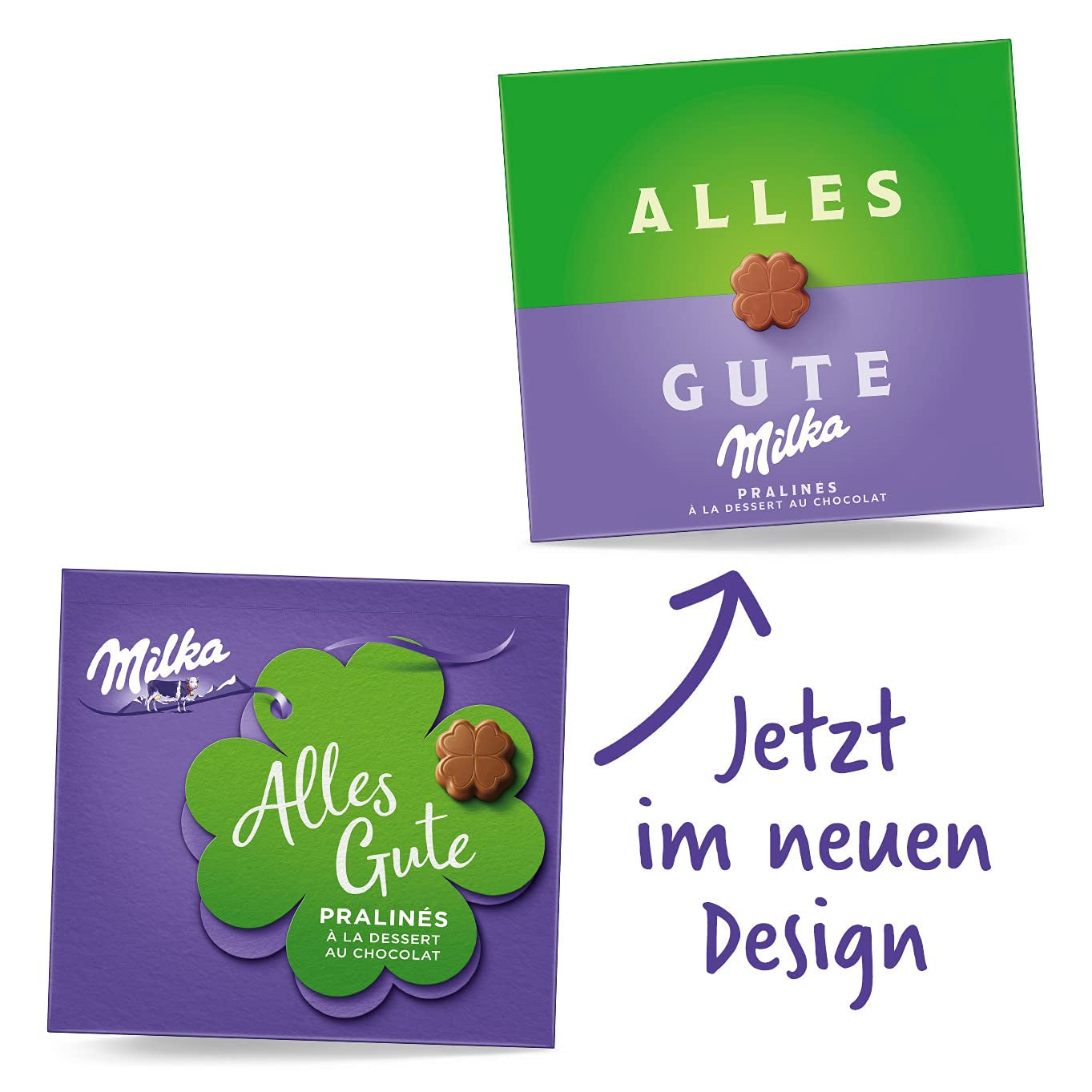 Milka All the Best Pralines 10 x 110g, Pralines fines au chocolat au lait alpin fourrées à la crème de cacao (paquet de 2)