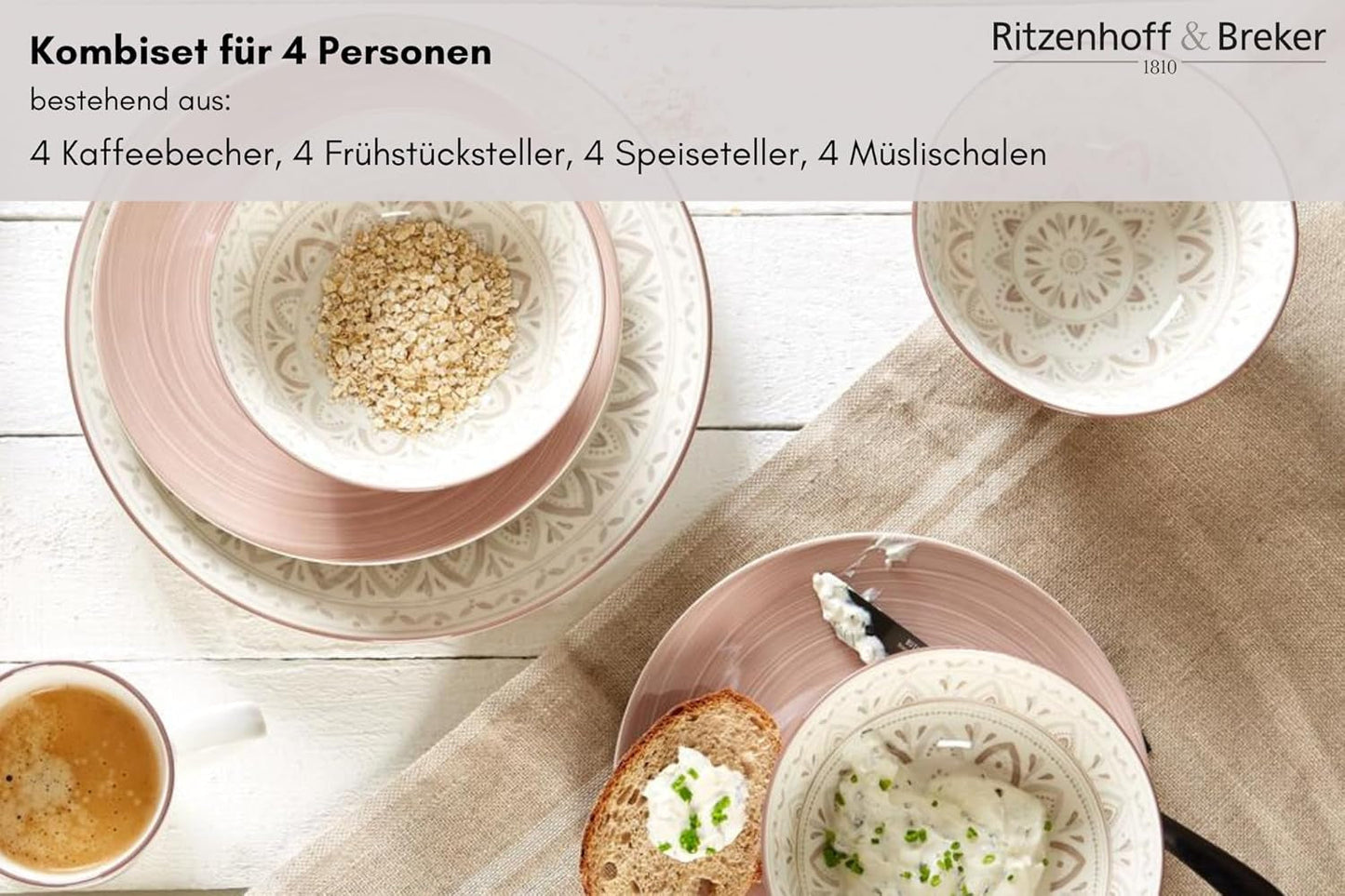 Service de table Ritzenhoff & Breker Valencia, composé de 16 pièces