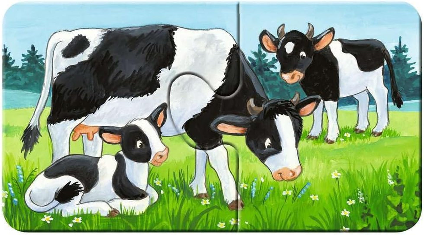 Ravensburger Puzzle pour enfants - 05072 Familles d'animaux de la ferme - Mon premier puzzle 9X2 - Puzzle pour les 2 ans Puzzle Naty Shop