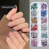 2000Pcs Bunte Strasssteine ​​​​Nägel Glitzersteine ​​​​Nagel Charms Nailart Edelsteine ​​​​Nagel Steine ​​​​Glitzer Steine ​​​​Nagel Charms Nägel Zubehör Kristalle Diamant Nageldesign Strass Nail Art Strass Nail Gems