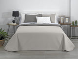 Estoralis | AVA | Courtepointe boutique réversible | Pour toutes les saisons | Couleur – Beige/Taupe | Pour lit 80/90 cm. lit. (180 X 270 Cm. Ancho X Alto) | Couette matelassée Couettes et couettes Naty Shop