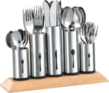 Porte-couverts en acier inoxydable, 1 paquet, argent Naty Shop Kitchen