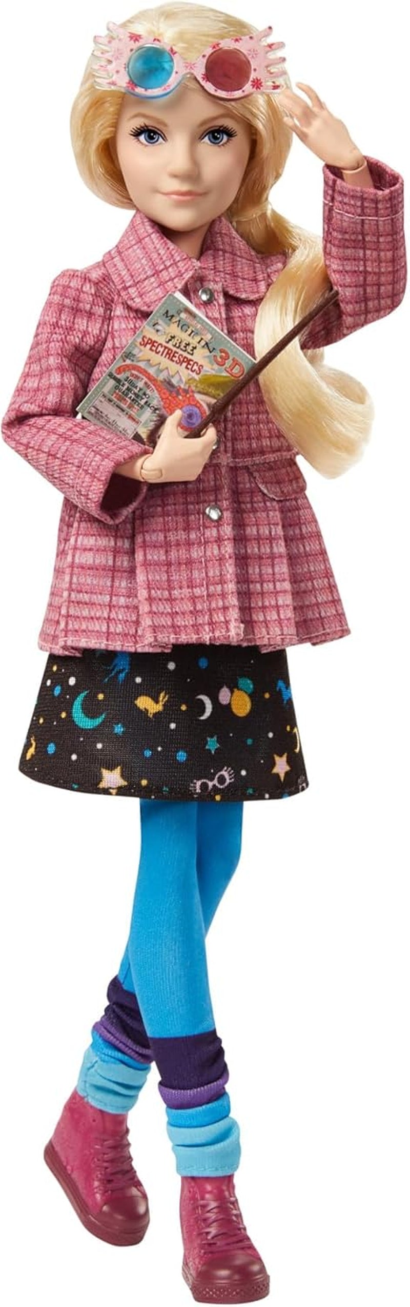 Calendrier de l'Avent HARRY POTTER Gryffondor - 24 histoires, surprises magiques, salle commune de Poudlard, visage réaliste, pour les fans de 6 ans et plus, HND80 Naty Shop Luna Lovegood Dolls