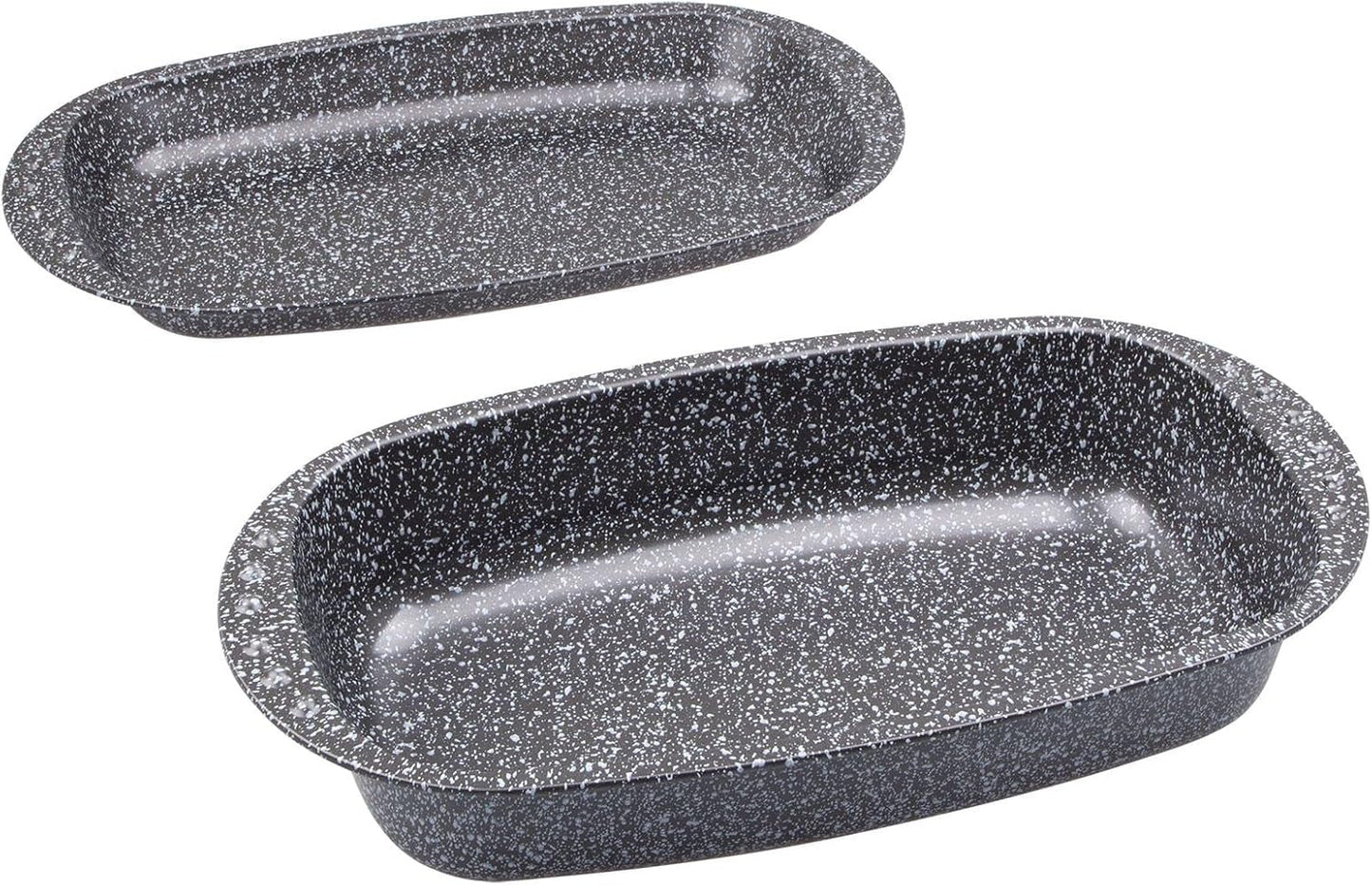 C|H|G Brotback- Und Bratenform Mit Deckel "Granito", Skandia Xtreme Plus : 4-Fach Antihaftbeschichtung in Granitoptik, 37 X 20 X 7 Cm, Fabriqué en Allemagne Moules et plaques pour la pâtisserie Naty Shop