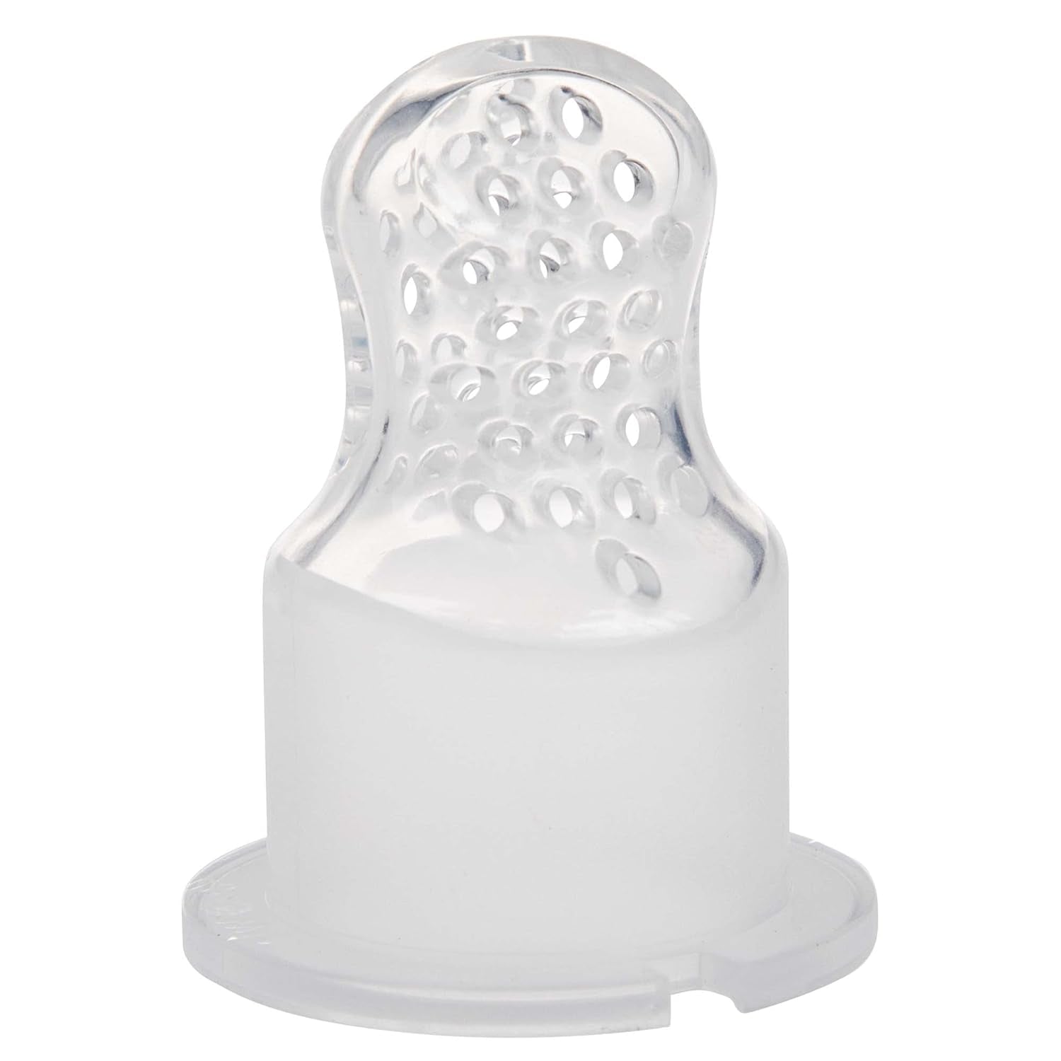 Nuby Mangeoire à Fruits en Silicone - Mangeoire à Fruits pour Bébés de 6 Mois et Tout-Petits - Anneau de Dentition pour Fruits, Légumes et Purées - Sans BPA - Rose - 6+ Mois