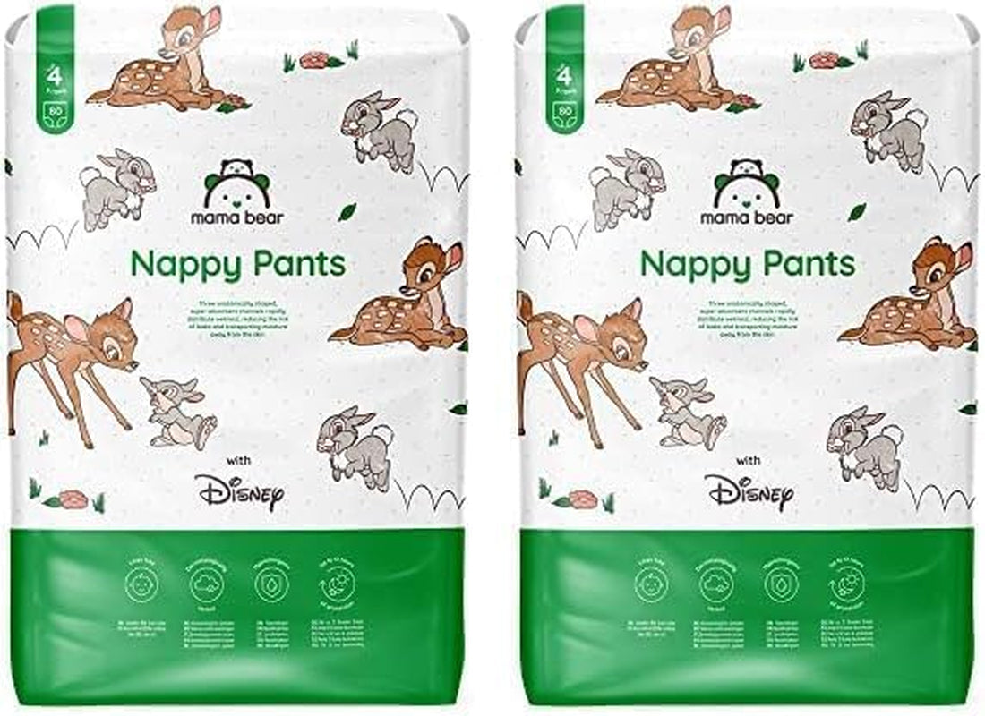 Marque Amazon : Couches Mama Bear Disney, taille 5 (12-17 kg) – Boîte mensuelle, blanche, 140 pièces (2 paquets de 70)