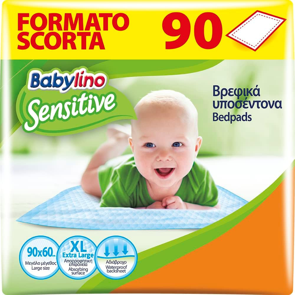 Lingettes humides sensibles, 90 x 60 cm, extra absorbantes, 14 pièces