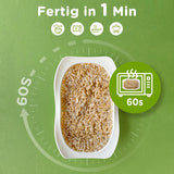 Elf-Family Konjak Reis Thai Brauner Shirataki Bowl -[Boîte pour 1 personne] - Instant Jasmin Reis - Fertiggerichte for Mikrowelle - Natural Superfoods Mikronährstoffe - Vegan/Low Carb/Fettfrei - 6er Box