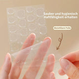 20 comprimés adhésifs pour ongles en gelée – Tampons adhésifs double face transparents et résistants, imperméables, réutilisables, à presser sur les ongles, ensemble de manucure à faire soi-même, accessoires pour ongles