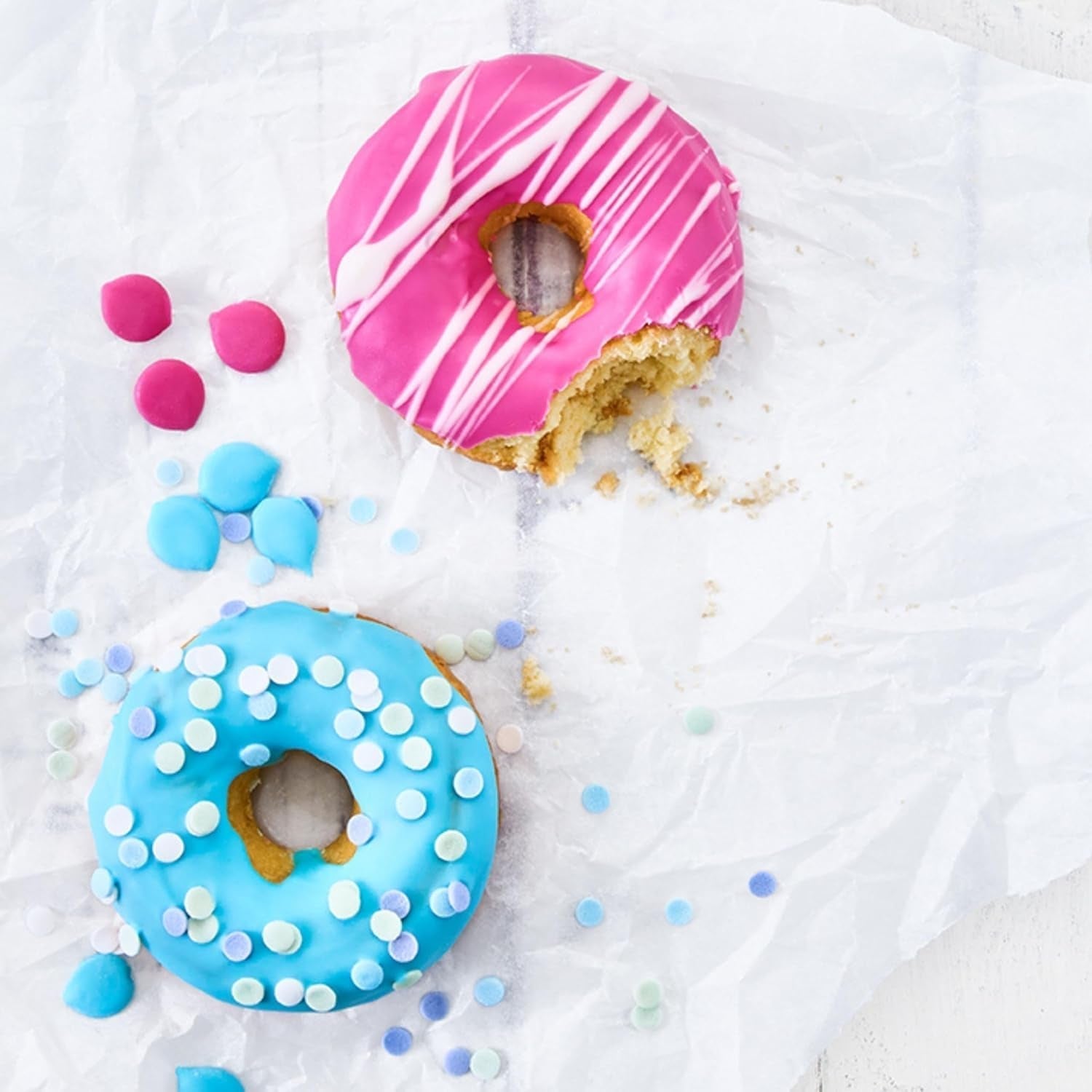 Birkmann, Easy Baking, Donutblech, Backform Für 6 Donuts, Mit Hochwertiger Antihaftbeschichtung, Ø 9 Cm, Mit Rezept, 881631 Moules et plaques pour la cuisson Naty Shop