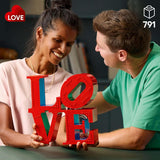 Ensemble de construction LEGO Art Love pour adultes Décoration d'intérieur Cadeau de Saint-Valentin et de fête des mères pour femmes et hommes Activité créative pour les amateurs d'art et de design 31214 Ensembles de construction Besuche den LEGO-Store