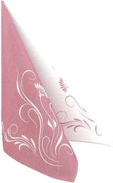 Appartina Elegantia 40 x 40 cm Serviettes Airlaid en tissu, Serviette de mariage de haute qualité, Serviettes de mariage en tissu Serviettes jetables pour diverses occasions (Rose vieux)