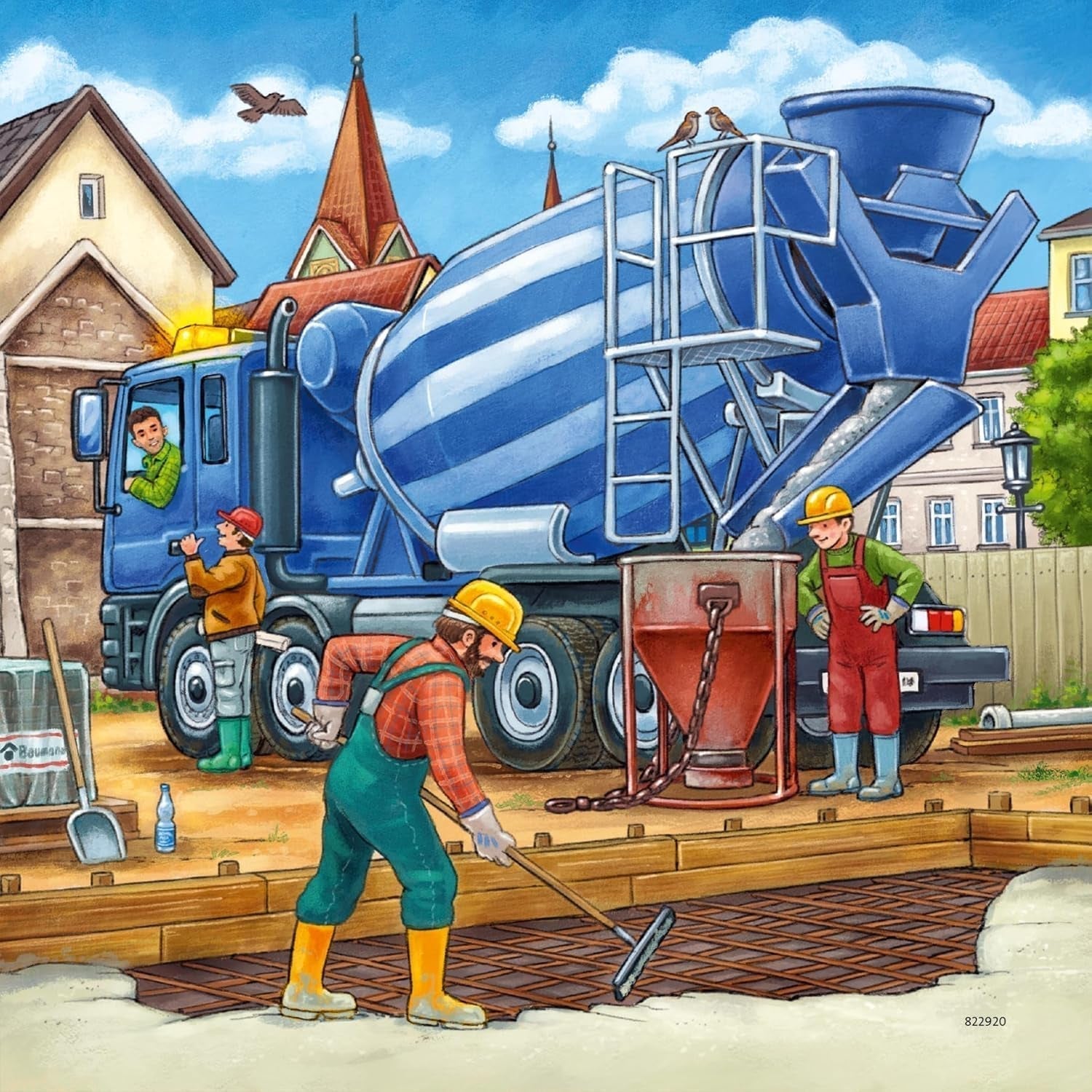 Ravensburger Puzzle pour enfants - 09226 Grands véhicules de construction - Puzzle pour enfants de plus de 5 ans, avec Puzzle 3X49 pièces Naty Shop