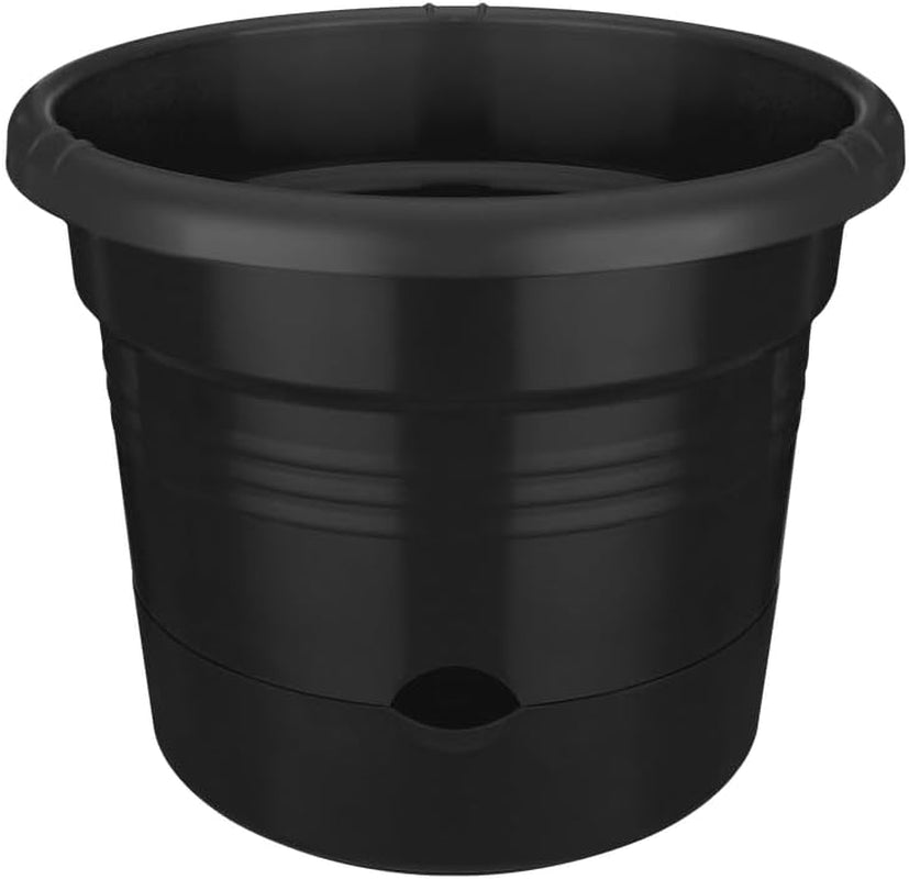 elho Green Basics Tomato pots 33 - Pots de fleurs pour la culture et la récolte en extérieur - Ø 33,5 x H 26,0 cm - Noir/Noir vif