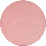 ECHTWERK Service de table vintage 12 pièces au design naturel « Blanka » Service de table élégant en grès texturé pour 4 personnes avec 4 assiettes plates, 4 assiettes latérales et 4 assiettes plates Rose
