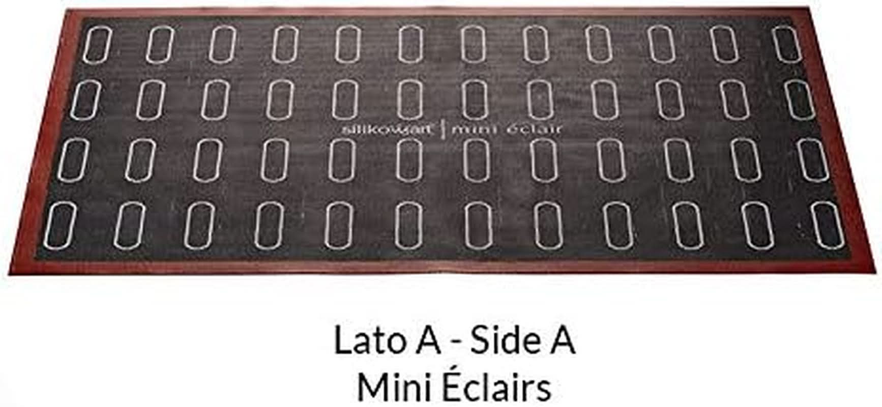 Silikomart Professional, Tapis Silicone Micro-perforé Cuisson Eclair Deux Filles 58,3 x 38,4 cm Cuisine Naty Shop