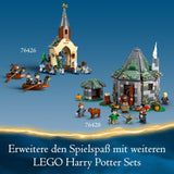 LEGO Harry Potter La cabane de Hagrid : une visite inattendue, ensemble avec 5 mini figurines et 2 figurines d'animaux, cadeau pour femmes et hommes, jouet d'aventure magique, ensemble fantastique 76428 Jeux de construction Beuche den LEGO-Store